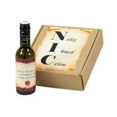 NIC – dárek s vínem pro ty, co nic nechtějí - malá sada černá