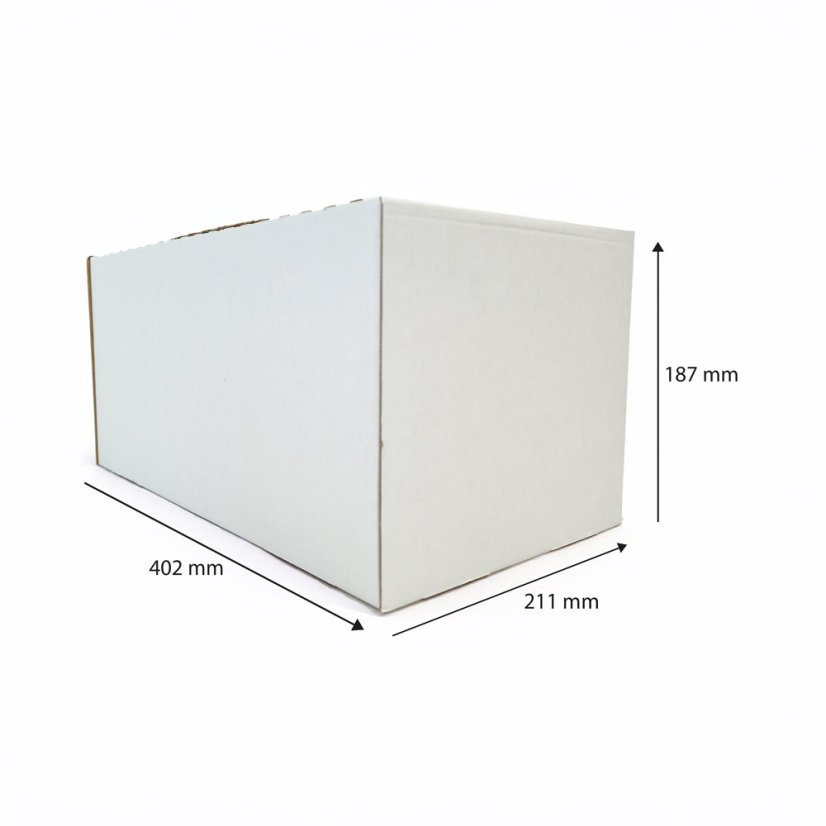 Dárkový box na 8 lahví vína s proložkou (8 x 0,2 l) bez lahví, bílý