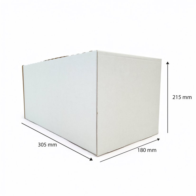 Dárkový box na 8 lahví vína s proložkou (8 x 0,25 l) bez lahví, bílý