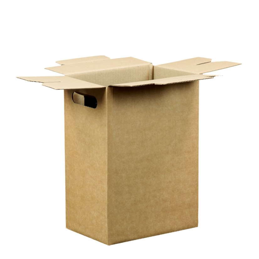 Krabice na 6 lahví vína s integrovanou proložkou, 234x156x330 mm, hnědá