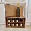 Dárkový box na 8 lahví vína s proložkou (8 x 0,25 l) bez lahví, hnědý