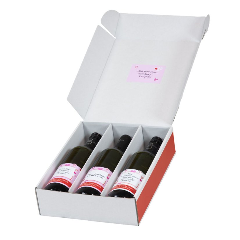 Velká sada vín pro zamilované - otevřená - Barva vína: Bílé - suché