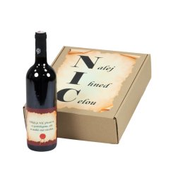 NIC – dárek s vínem pro ty, co nic nechtějí - velká sada černá