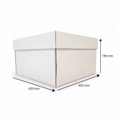 Dárkový box na 25 lahví vína s proložkou (25 x 0,2 l) bez lahví, bílý