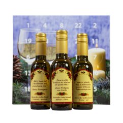 Adventní kalendář vín - Sklenička se svíčkou