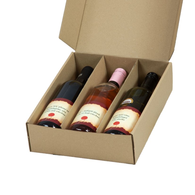 NIC – dárek s vínem pro ty, co nic nechtějí - velká sada černá - Barva vína: Kombinace barev