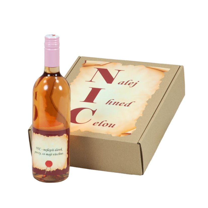 NIC – dárek s vínem pro ty, co nic nechtějí - velká sada červená - Barva vína: Kombinace barev