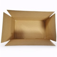 Kartonová klopová krabice s automatickým dnem, 255x155x105 mm, BÍLÁ