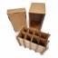 Dárkový box na 8 lahví vína s proložkou (8 x 0,25 l) bez lahví, hnědý