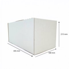 Dárkový box na 8 lahví vína s proložkou (8 x 0,25 l) bez lahví, bílý