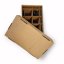 Dárkový box na 8 lahví vína s proložkou (8 x 0,25 l) bez lahví, hnědý