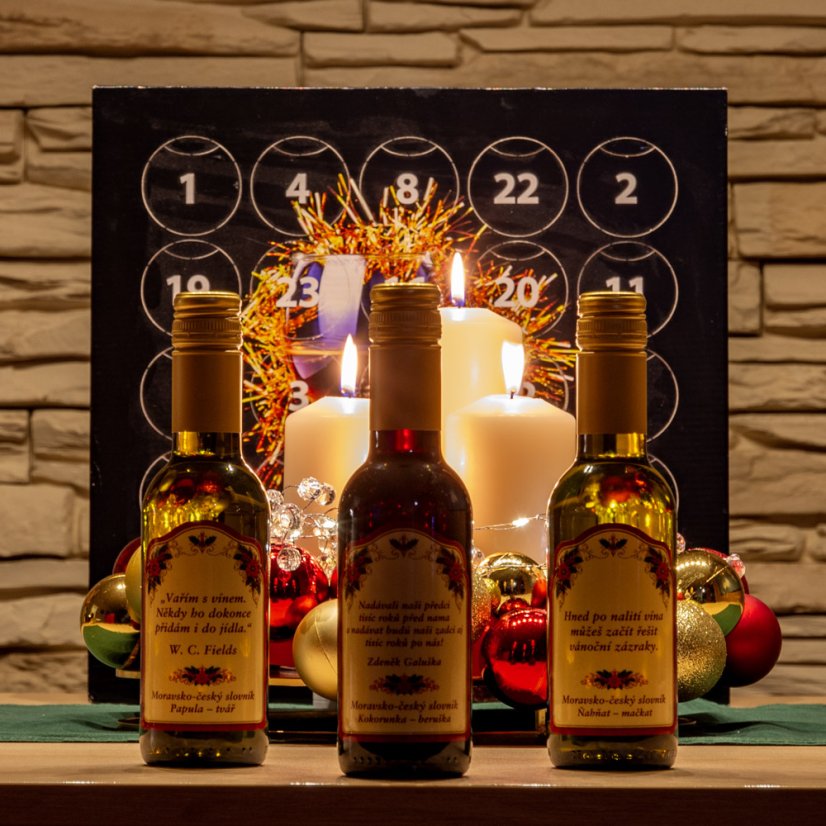 Adventní kalendář vín - Zlatá sklenička