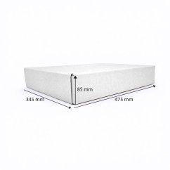 Dárkový box na 6 lahví vína KAZETA (6 x 0,75 l) bez proložky, bílý