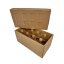 Dárkový box na 8 lahví vína s proložkou (8 x 0,2 l) včetně lahví, hnědý