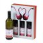 Velká sada vín se svíčkou pro zamilované - otevřená - Barva vína: Kombinace barev