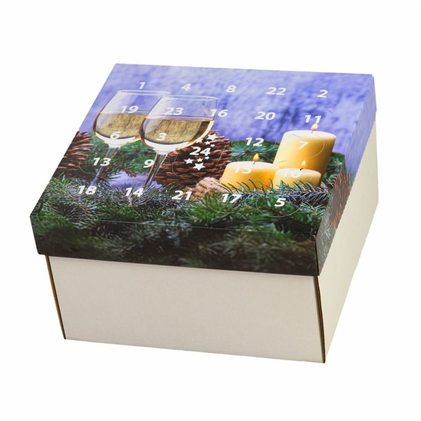 Adventní kalendář vín - Sklenička se svíčkou