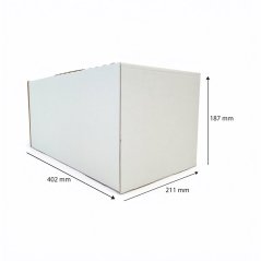 Dárkový box na 8 lahví vína s proložkou (8 x 0,2 l) bez lahví, bílý