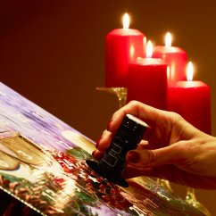 Adventní kalendář vín - potisk Sklenička se svíčkou