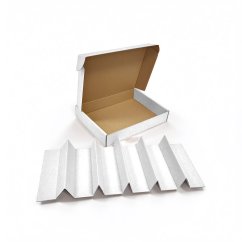 Dárkový box na 6 lahví vína KAZETA (6 x 0,75 l) s proložkou, bílý