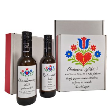 Dárková vína - Barva boxu - Bílý box