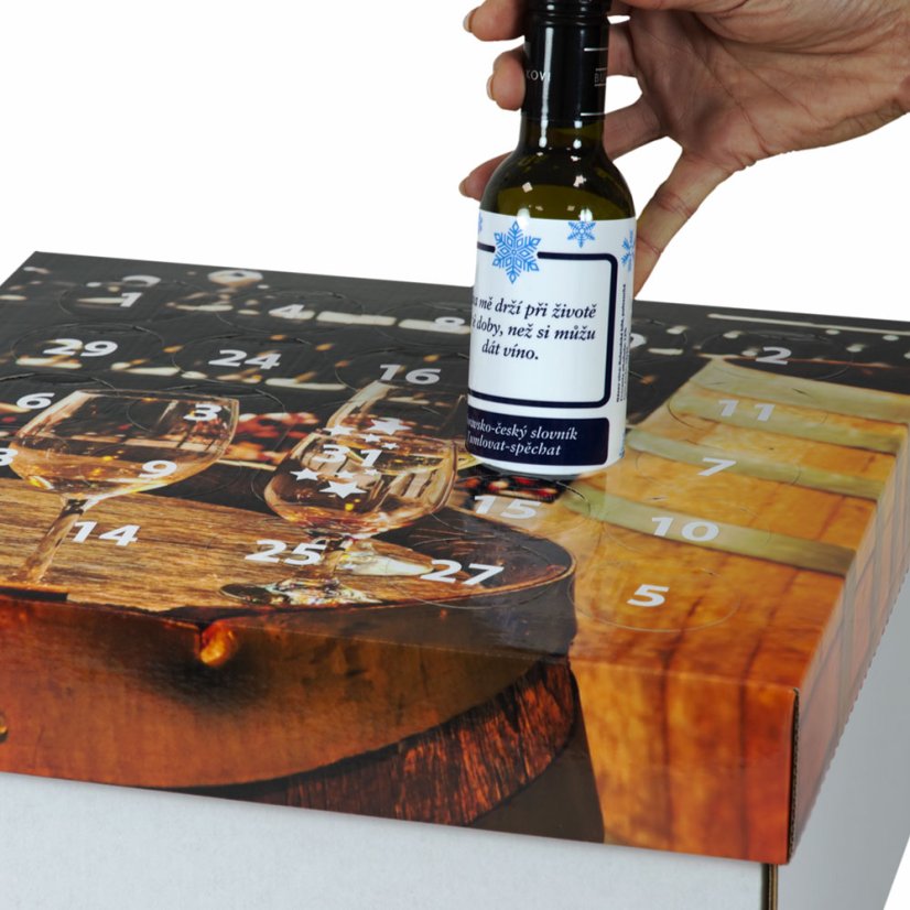 Velká vánoční dárková sada vín - potisk Stromeček