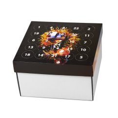 Adventní kalendář vín - potisk Zlatá sklenička