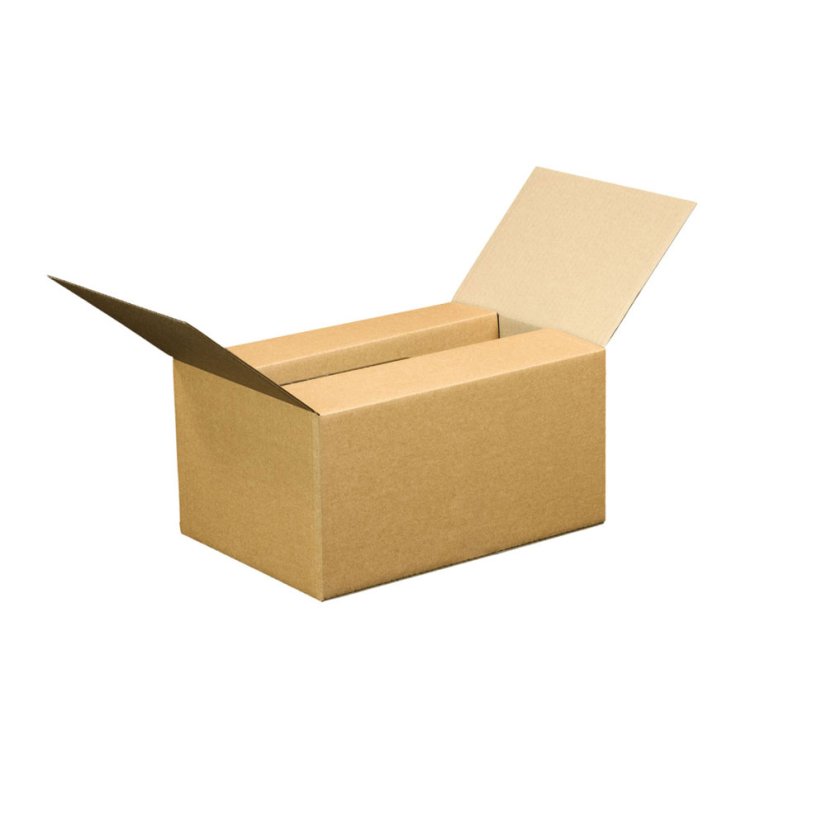 Krabice na 6 láhví vína s proložkou, 315x235x170 mm, hnědá