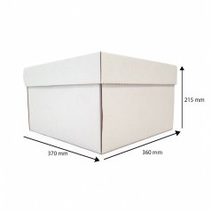 Dárkový box na 25 lahví vína s proložkou (25 x 0,25 l) bez lahví, bílý