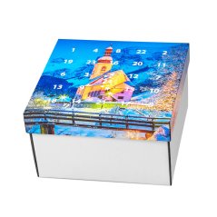 Adventní kalendář vín - potisk Zimní kostel