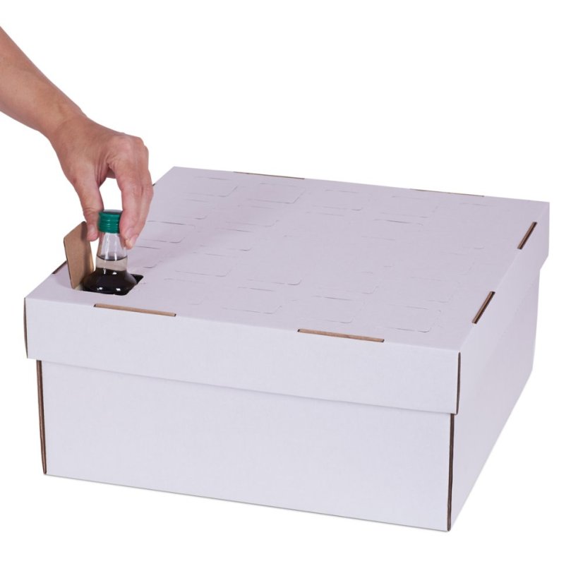 Box na adventní kalendář otevírání 03 bily