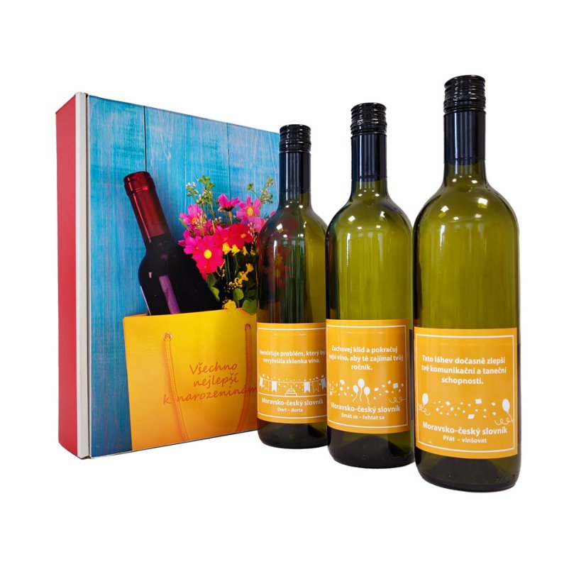 Velká sada bílých vín k narozeninám - Pálava, Sylvánské zelené, Rulandské šedé