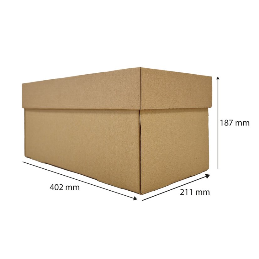 Dárkový box na 8 lahví vína s proložkou (8 x 0,2 l) bez lahví, hnědý
