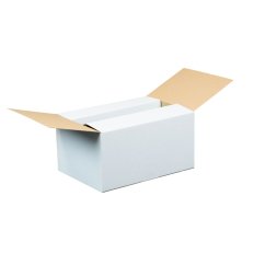 Krabice na 6 láhví vína s proložkou, 330x235x160 mm, bílá