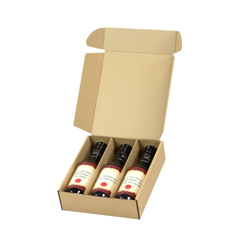 NIC – dárek s vínem pro ty, co nic nechtějí - malá sada černá - Barva vína: Bílé - suché