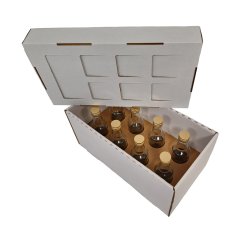 Dárkový box na 8 lahví vína s proložkou (8 x 0,2 l) včetně lahví, bílý