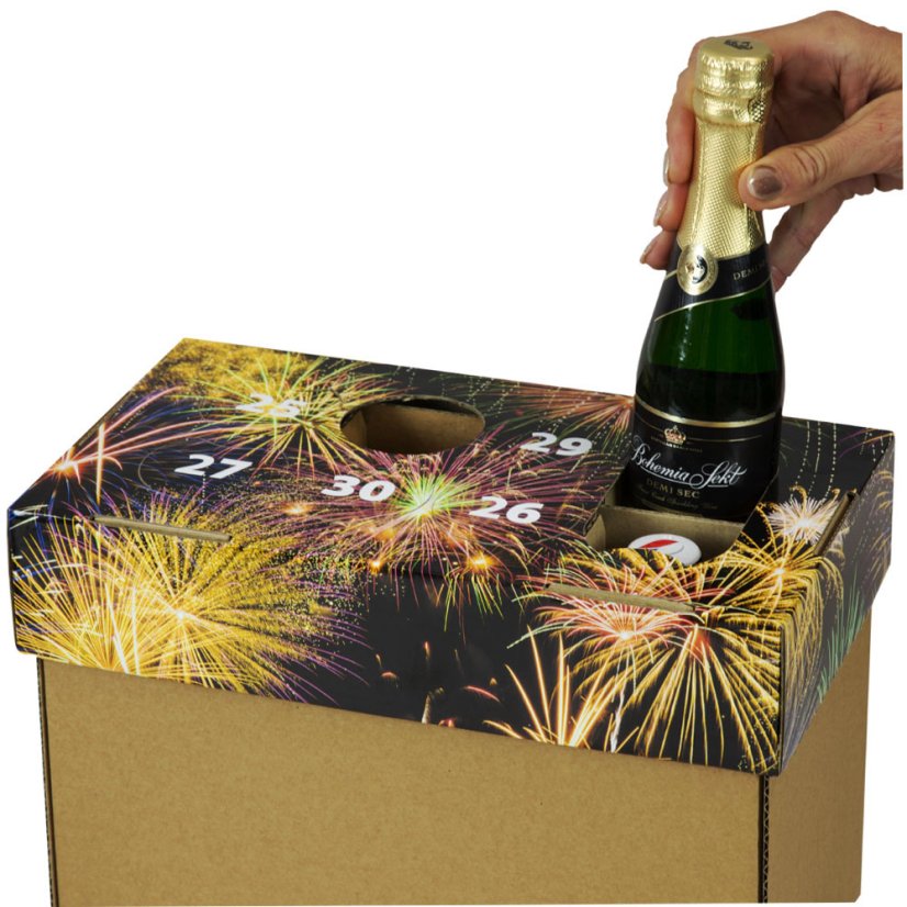 Malá vánoční dárková sada vín - Baňka - Barva vína: Červené